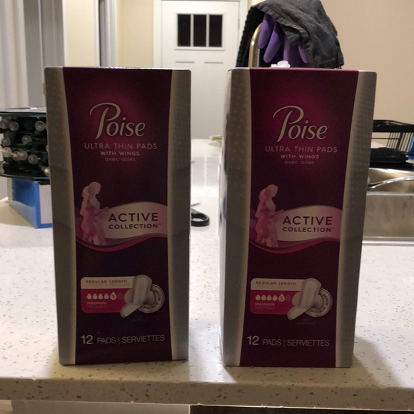 Bath & Body Poise Active Collection 12count Ultra Thin Incontinence